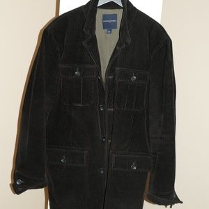 Black Corduroy Coat by Banana Republic